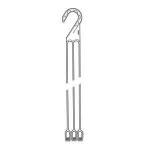 Hanger Plst E10 16.00 3 Strand White - 50 per bag - Hangers